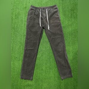 Vuori Pants Mens Medium Gray Corduroy Jogger Drawstring Stretch Casual V440